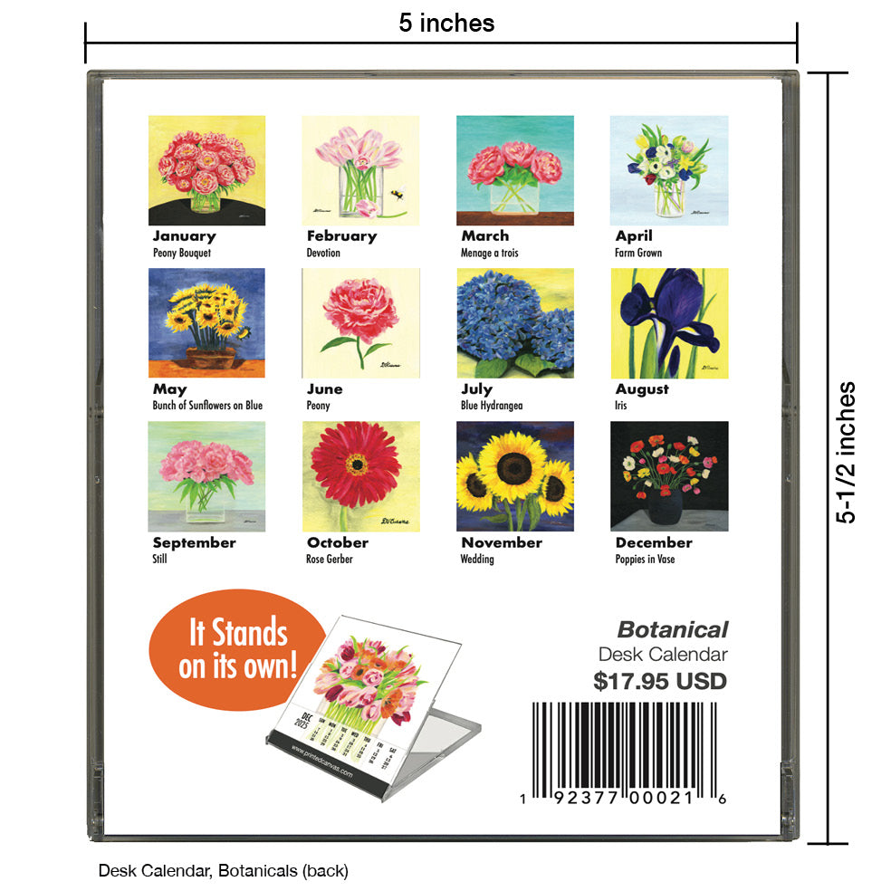 Desk Calendar, Botanicals