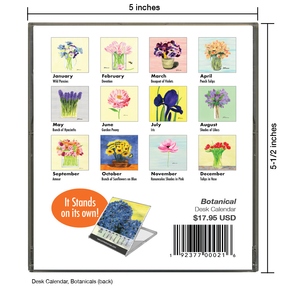 Desk Calendar, Botanicals