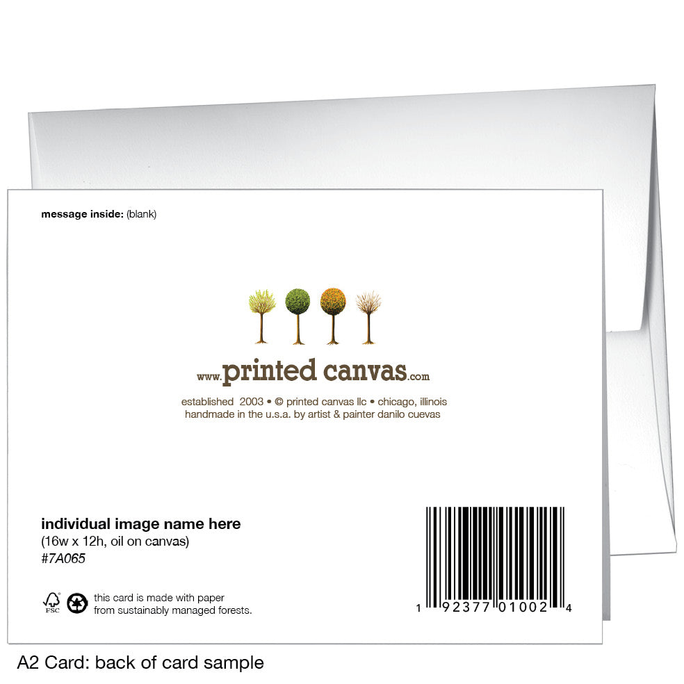 Poppies Plural, Greeting Card (7477B)