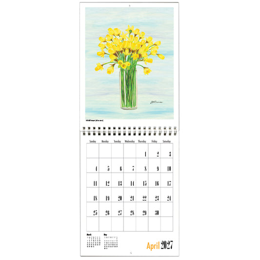 Hanging Letter Calendar, Botanicals