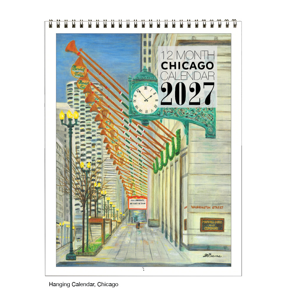 Hanging Letter Calendar, Chicago