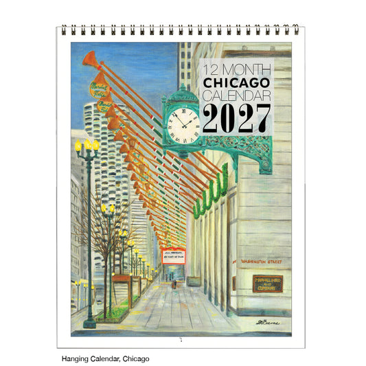Hanging Letter Calendar, Chicago