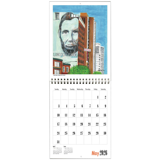 Hanging Letter Calendar, Chicago
