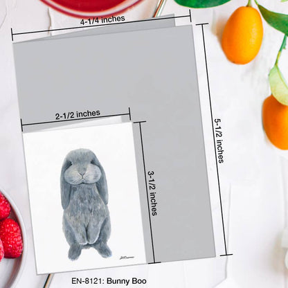 Bunny Boo, Greeting Card (8121A), Enclosure Card, www.printedcanvas.com