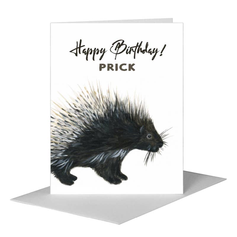 Porcupine, Greeting Card (#8442G), A2 Card Front, www.printedcanvas.com
