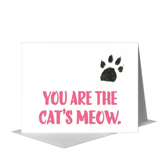 Cat Paw, Greeting Card (#8356N) A2 Card Front, www.printedcanvas.com