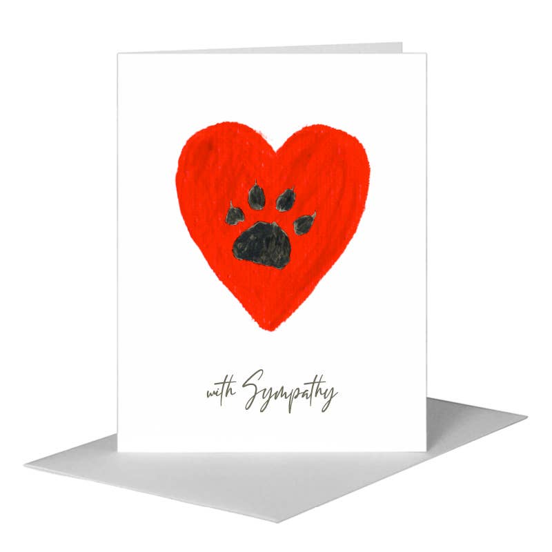 Cat Paw, Greeting Card (#8356VA) A2 Card Front, www.printedcanvas.com