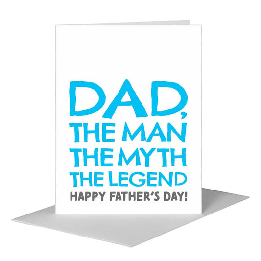 Dad, Greeting Card (#7527F) A2 Card Front, www.printedcanvas.com
