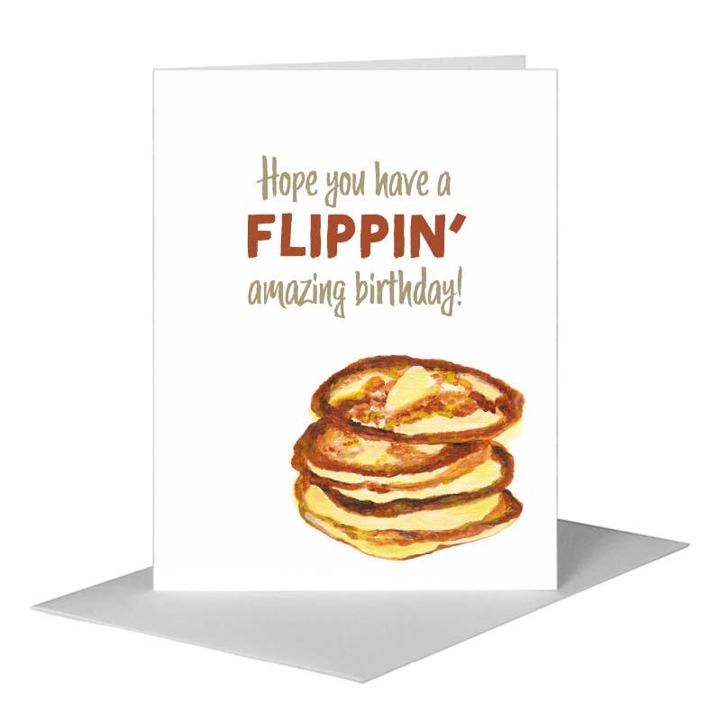 Pancakes, Greeting Card (#8118F) A2 Card Front, www.printedcanvas.com