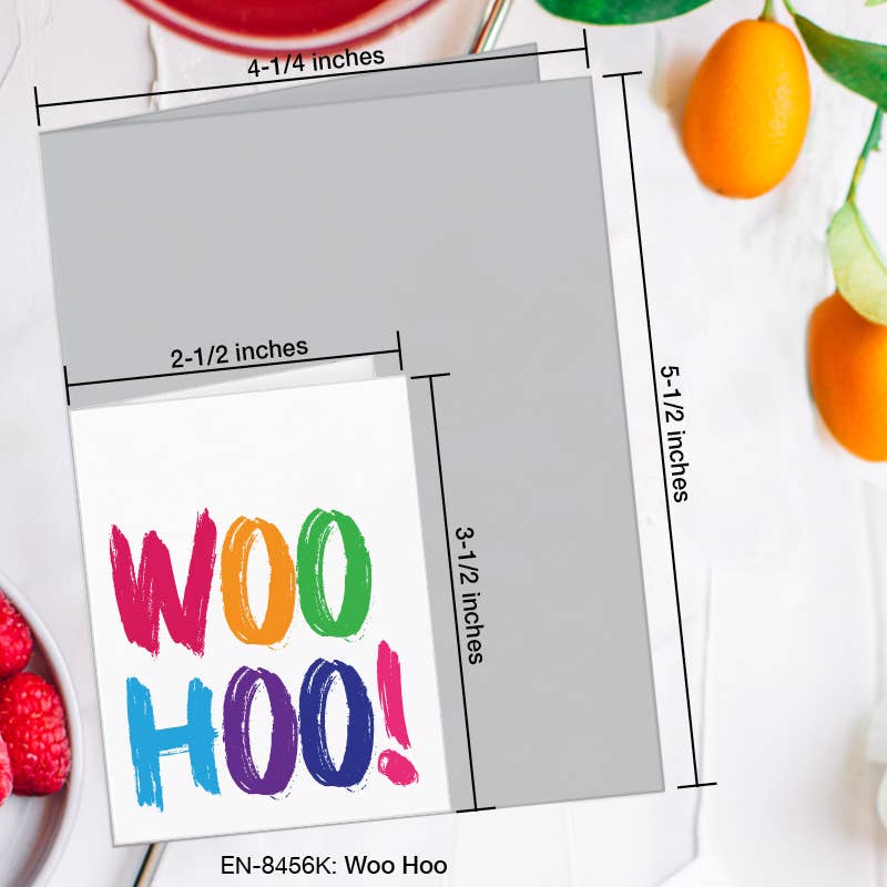 Woo Hoo, Greeting Card (8456K), Enclosure, www.printedcanvas.com