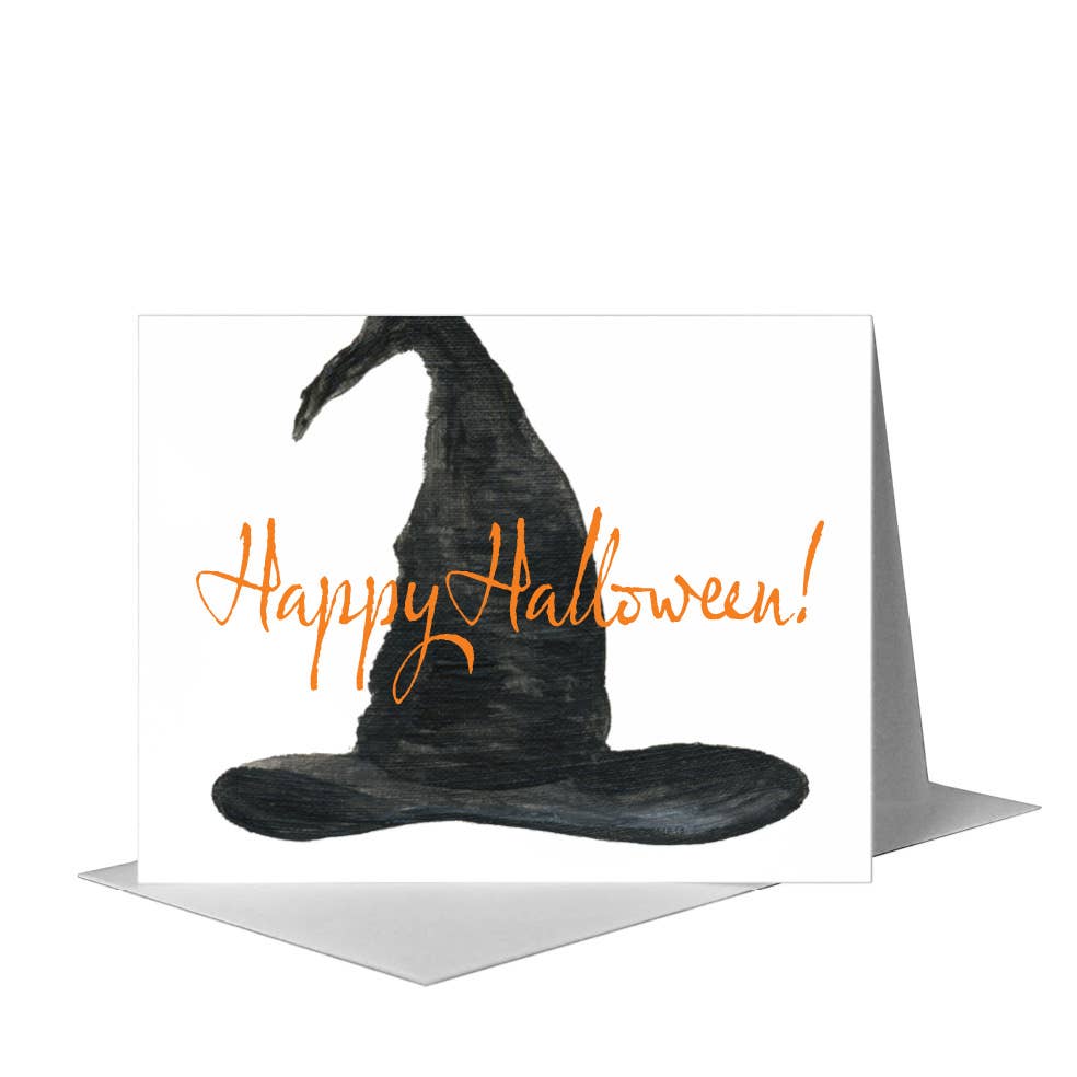 Witch Hat 1, Greeting Card (#7846D) A2 Card Front, www.printedcanvas.com