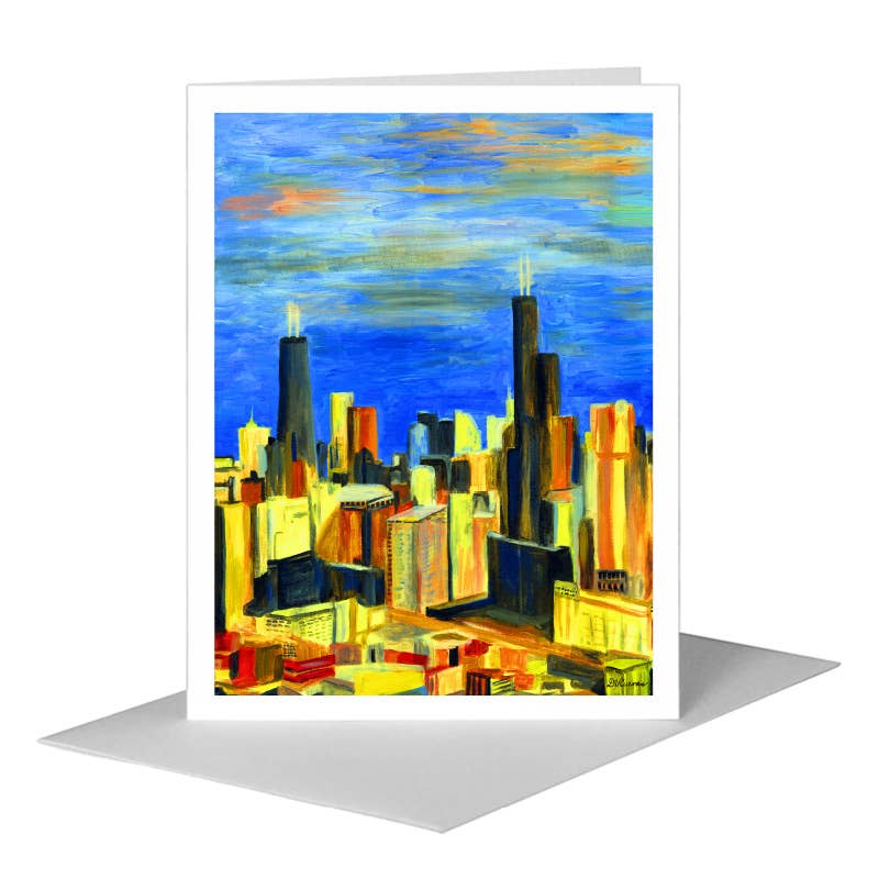 Chicago, Greeting Card (#7254B), A2 Card Front, www.printedcanvas.com