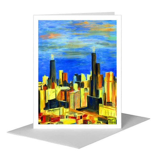 Chicago, Greeting Card (#7254B) A2 Card Front, www.printedcanvas.com