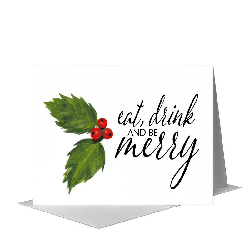 Holly, Greeting Card (#7062C) A2 Card Front, www.printedcanvas.com