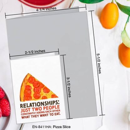 Pizza Slice, Greeting Card (8411HA), Enclosure, www.printedcanvas.com