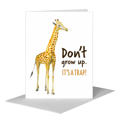 Giraffe, Greeting Card (#8369C), A2 Card Front, www.printedcanvas.com