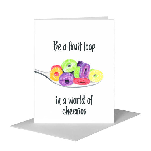 Fruit Loops, Greeting Card (#8112A) A2 Card Front, www.printedcanvas.com