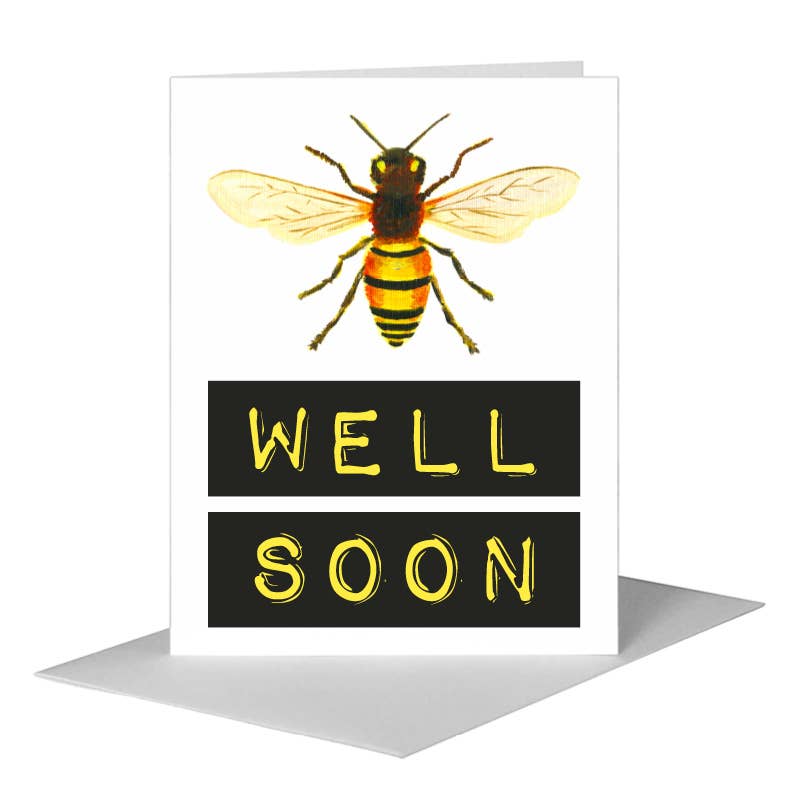 Bee Wings, Greeting Card (#7613M), A2 Card Front, www.printedcanvas.com