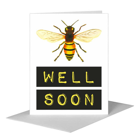 Bee Wings, Greeting Card (#7613M) A2 Card Front, www.printedcanvas.com