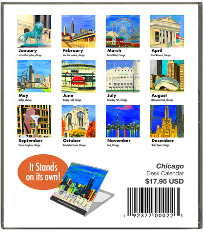 Desk Calendar, Chicago  (#200-2024)