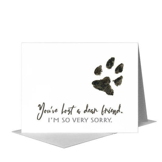 Dog Paw, Greeting Card (#8355K) A2 Card Front, www.printedcanvas.com