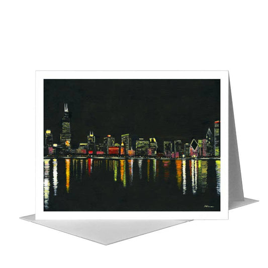 Eastern View, Chicago, Greeting Card (#7363A) A2 Card Front, www.printedcanvas.com