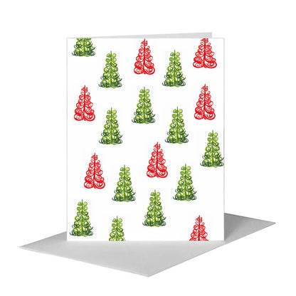 Twirly Tree, Greeting Card (#7561C) A2 Card Front, www.printedcanvas.com