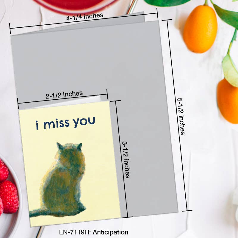 Anticipation, Greeting Card (7119H), Enclosure, www.printedcanvas.com