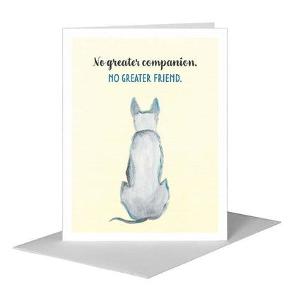 Dog on Guard, Greeting Card (#8018C) A2 Card Front, www.printedcanvas.com
