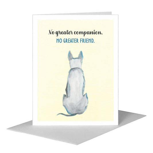 Dog on Guard, Greeting Card (#8018C) A2 Card Front, www.printedcanvas.com
