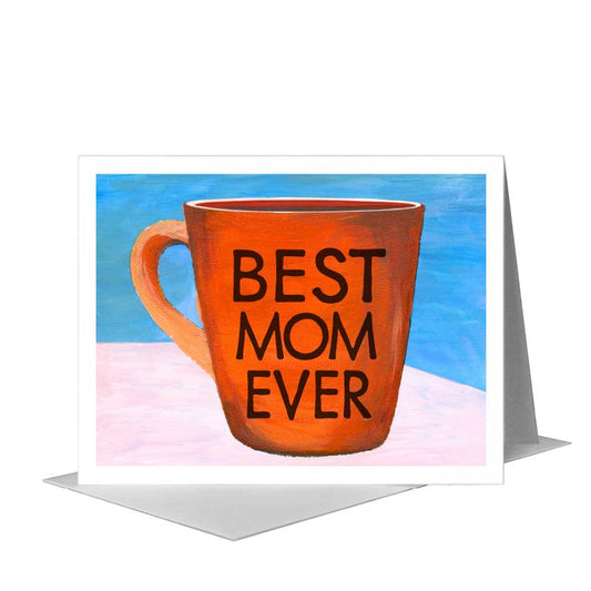Orange Mug, Greeting Card (#8567J) A2 Card Front, www.printedcanvas.com