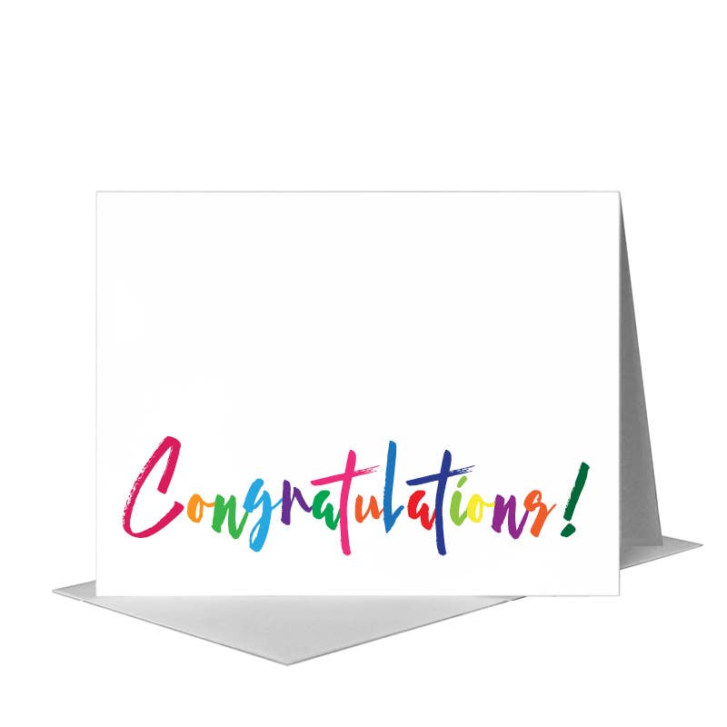 Congratulations Too, Greeting Card (#8291D), A2 Card Front, www.printedcanvas.com