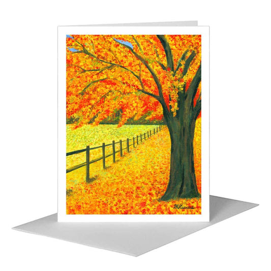 Autumn, Greeting Card (#7093B) A2 Card Front, www.printedcanvas.com