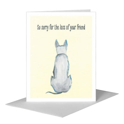Dog on Guard, Greeting Card (#8018E), A2 Card Front, www.printedcanvas.com