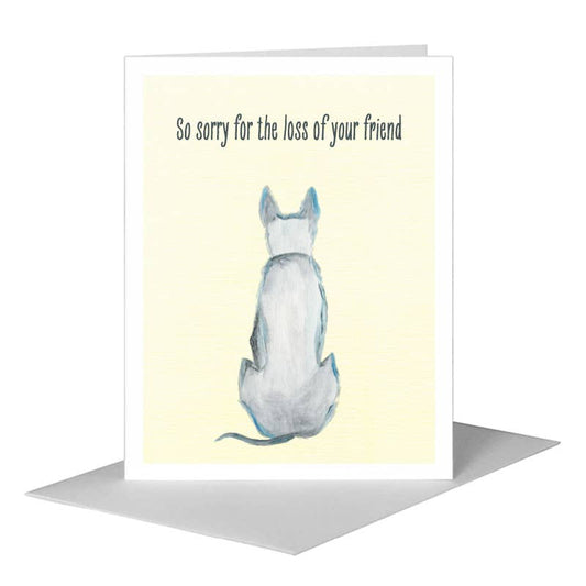 Dog on Guard, Greeting Card (#8018E) A2 Card Front, www.printedcanvas.com