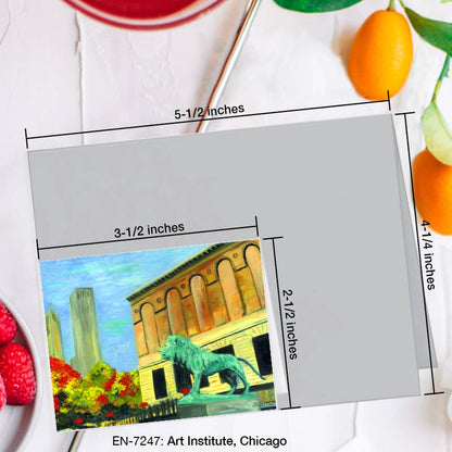 Art Institute, Chicago, Greeting Card (7247A), Enclosure Card, www.printedcanvas.com