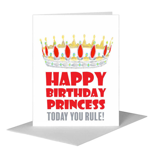 Crown Tiara, Greeting Card (#8023B) A2 Card Front, www.printedcanvas.com