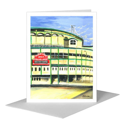 Cubs, Chicago, Greeting Card (#7359C) A2 Card Front, www.printedcanvas.com
