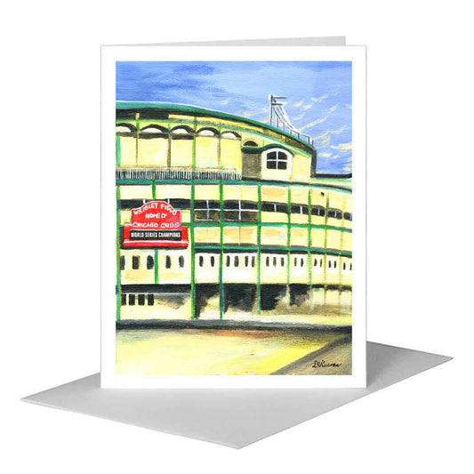 Cubs, Chicago, Greeting Card (#7359C) A2 Card Front, www.printedcanvas.com