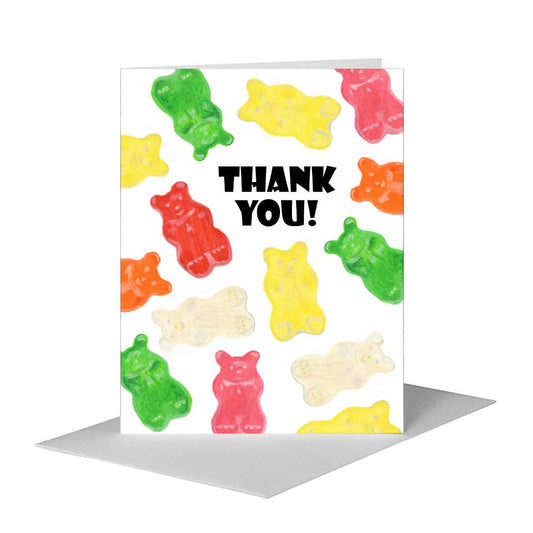 Gummies, Greeting Card (#8639GB) A2 Card Front, www.printedcanvas.com