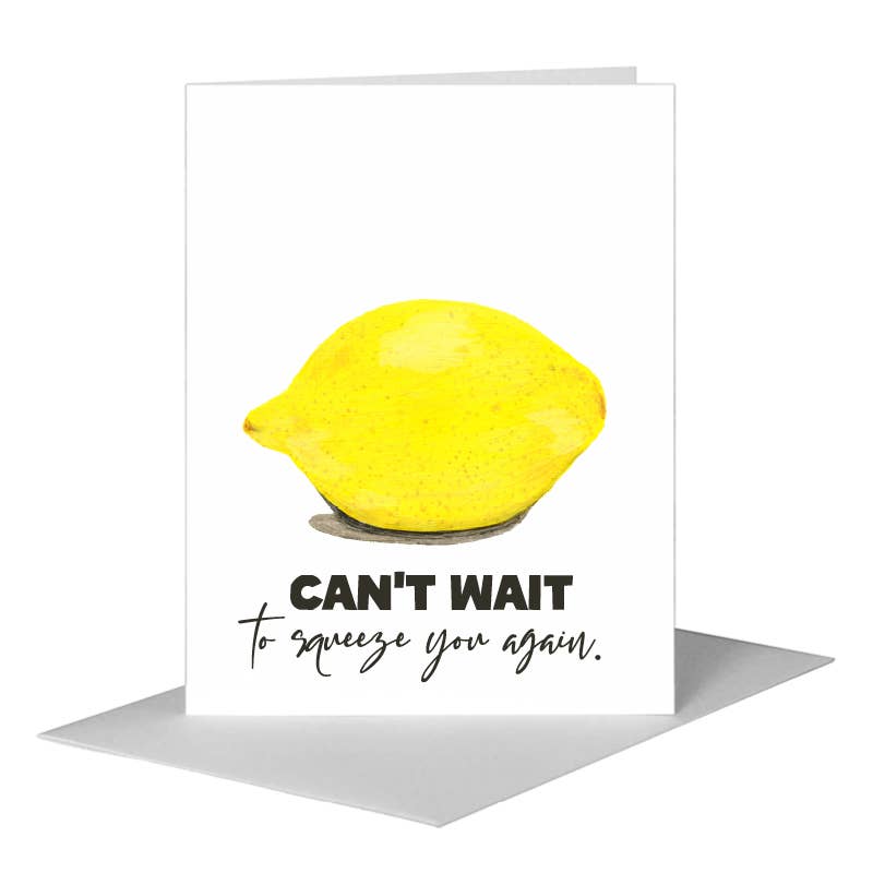 Lemon, Greeting Card (#8486R), A2 Card Front, www.printedcanvas.com