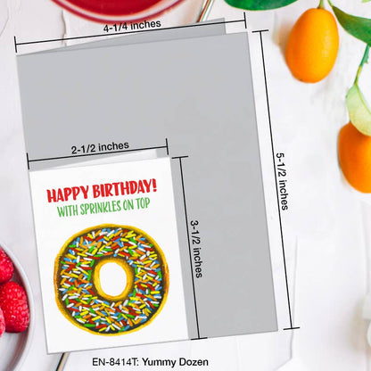Yummy Dozen, Greeting Card (8414T), Enclosure, www.printedcanvas.com