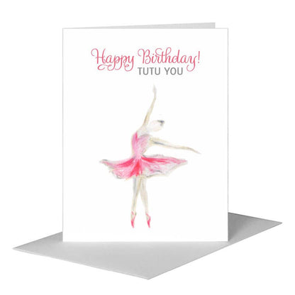Tutu, Greeting Card (#8713A), A2 Card Front, www.printedcanvas.com