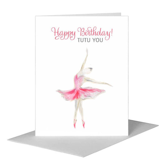 Tutu, Greeting Card (#8713A) A2 Card Front, www.printedcanvas.com