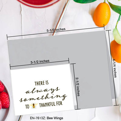 Bee Wings, Greeting Card (7613Z), Enclosure Card, www.printedcanvas.com