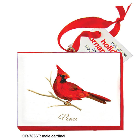 Male Cardinal, Ornament (OR-7866F)