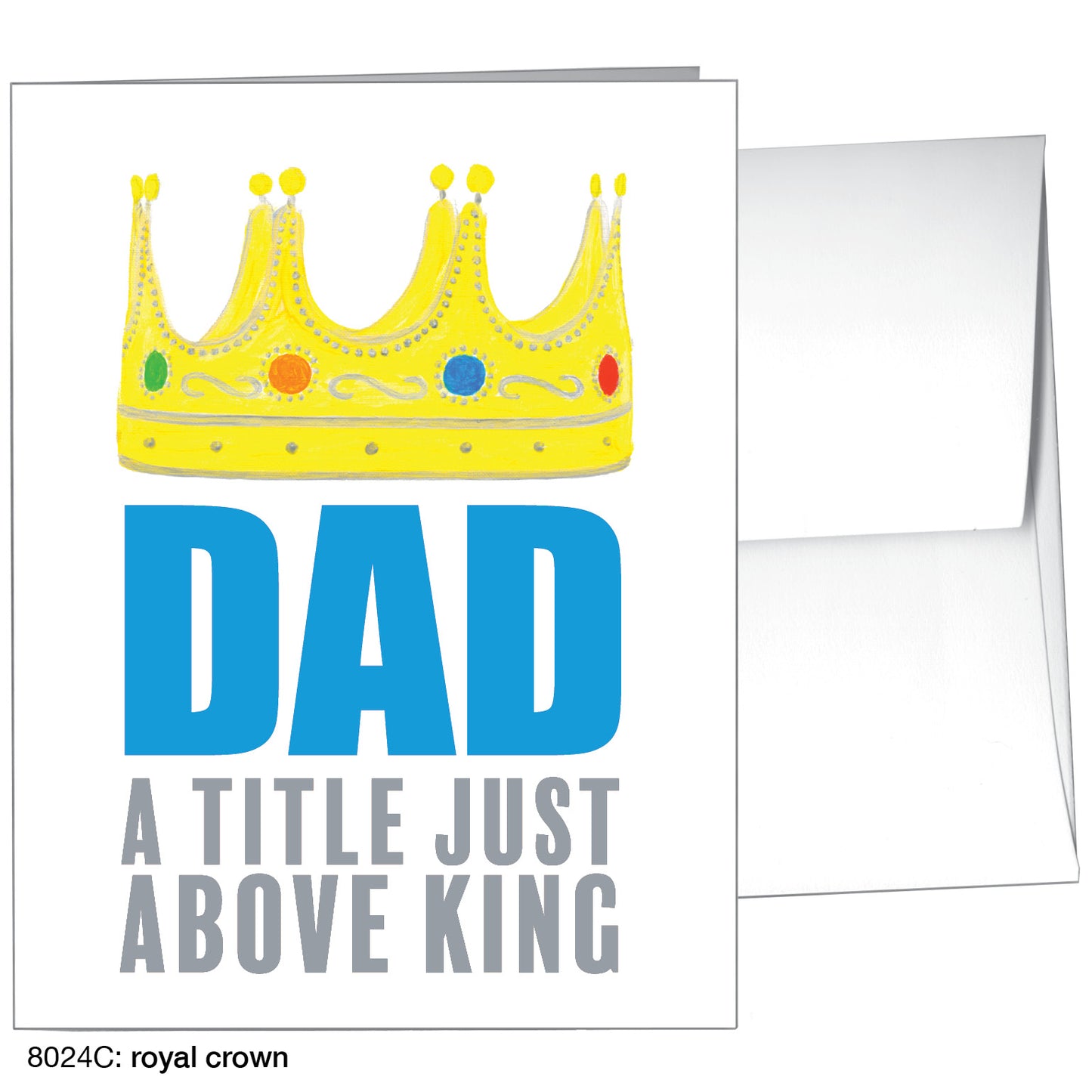 Royal Crown, Greeting Card (8024C), A2, printedcanvas.com