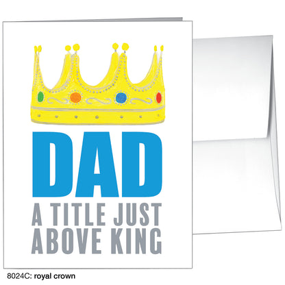 Royal Crown, Greeting Card (8024C), A2, printedcanvas.com