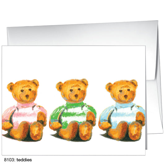 Teddies, Greeting Card (8103), A2, printedcanvas.com