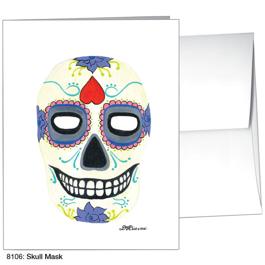 Skull Mask, Greeting Card (8106), A2, printedcanvas.com